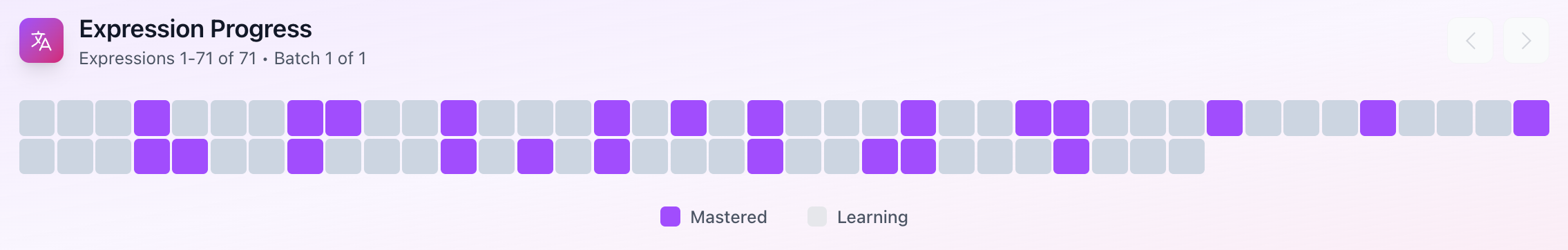 Expressions Learned Visualization